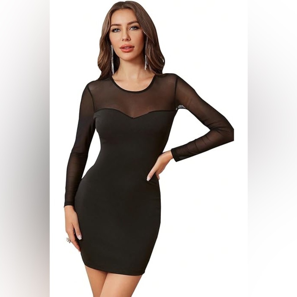 NWT BEBE BLACK COCKTAIL DRESS